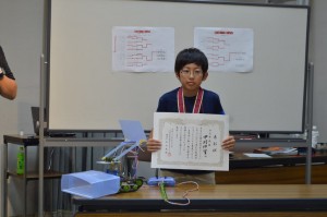 準優勝:中村 洋介(なかむら ようすけ)〔長岡市 大島小 6年〕